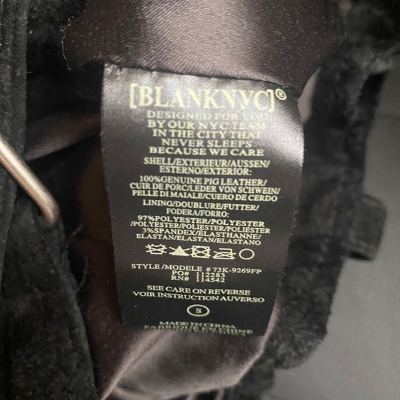 BLANKNYC* Genuine Suede Black Moto Jacket - Picture 7 of 7